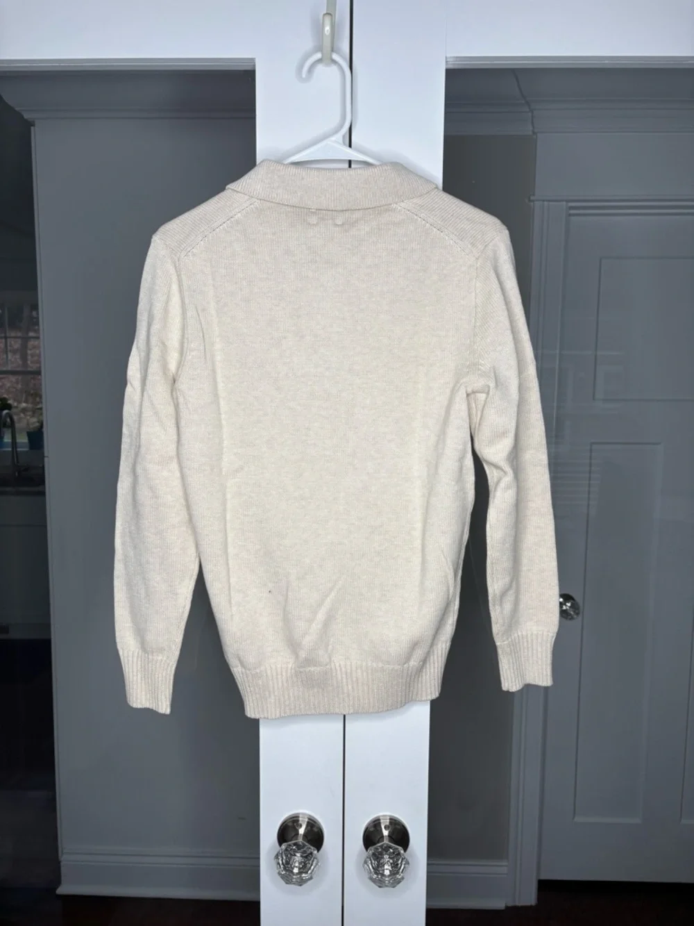 NWT J. Crew Heritage Cotton Sweater-polo Heather Natural